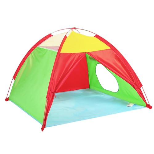 NARMAY® Toddler Play Tent - Primary Colors Dome Tent for Indoor/Outdoor Fun - 45×45×34 Inch