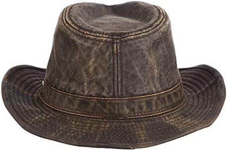 Dorfman Pacific Mens Indiana Jones Weathered Cotton Hat