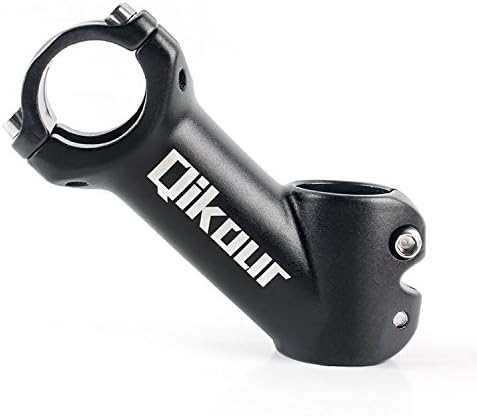 Bike Handlebar Stem 40/45 Degree, Outdoor Sports Cycling Components Bicycle Stem for MTB Mountain Bike, Aluminum Alloy, 31.8mm 90mm, Black