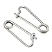 OUFER 2PCS 14G 316L Surgical Steel Nipplerings Barbell Safety Pin Nipplerings Piercing Jewelry