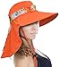 Sun Blocker Women Wide Brim Adjustable Sun Hat for Safari Beach Hiking Camping