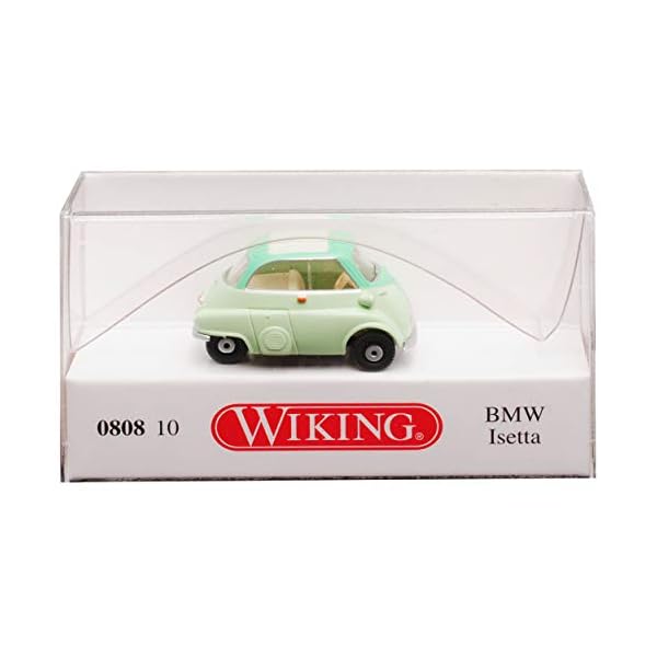 B-M-W Isetta 250 Grün Weiss 1955-1962 H0 1/87 Wiking Modell Auto – Bild 4