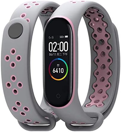 for Xiaomi Mi Band 4 Bands,Fheaven Silicone Wrist Blet Strap Wristband Bracelet Accessories for Xiaomi Mi Band 4 Smart Watch Miband (Hot Pink)