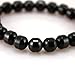Handmade Black Tourmaline Bracelet for Women Men, 8mm Genuine Tourmaline Adjustable Beaded Bracelet, Minimalist Protection & Grounding Jewelry in Gift Pouch