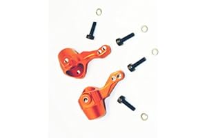 EPTNNASO HPI BULLET3.0 MT ST Ken Block WR8 Flux Upgrade Parts Aluminum Alloy Front Knuckle Arm-1PR Set for 101208 Orange