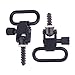 CyberDyer Carbon Steel Quick Detach Sling Swivels Stud Gun Sling Mounting Kit With Screws 2Pcs
