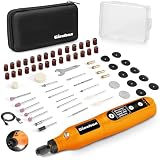 HARDELL Cordless Mini Rotary Tool Kit – 5 Variable Speeds (5,000-18,000 RPM), 69 Accessories, 3.7V USB-C Rechargeable, LED Light – For Engraving, Sanding, Polishing, Carving, Cutting, DIY Crafts – Compact Carrying Case Included