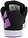 DC womens Court Graffik Skate Shoe, Black/Purple, 5.5 US