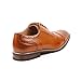 Parrazo Men's Perforated Lace Up Cap Toe Oxford Dress Shoes