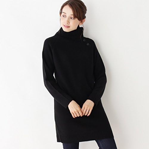 Amazon ハッシュアッシュ レディス Hushush Ladies ワンピース オフタートルワンピース ブラック 019 04 Ll ワンピース チュニック 通販