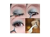 False Eyelash Extension Stainless Auxiliary Clip Tweezers Nipper Beauty Tool Newest