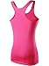 Neleus Women's 3 Pack Compression Athletic Tank Top for Yoga Running,Black,Blue,Rose,EU XL,US L