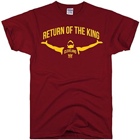 DirtyRagz Men's RETURN OF THE KING LeBron James T-shirt S Maroon