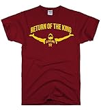 DirtyRagz Men's RETURN OF THE KING LeBron James T-shirt MAROON