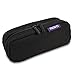 J World New York Jojo Cute Pencil Case for Kids & Adults. Soft Fabric Zip Pen Bag, Black