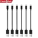 Short Micro USB Cable (7-Inch) Fast Charging for Charging Station Compatible with Android Devices- 6 Pack by HMIAO