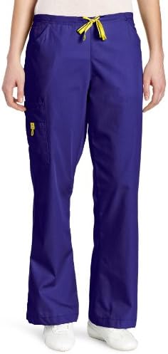 WonderWinkWomen's Scrubs Romeo Six-Pocket Flare Leg Pant - XS-5XL, 6 Pockets, Elastic Waistband with Convertible Drawstring
