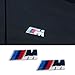 M Tri Color Fender Side Emblem LOGO Decal Badge Sticker For All BMW