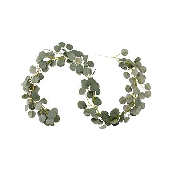 O Heart Faux Eucalyptus Garland 6 56ft Artificial Silk Eucalyptus O Heart Faux Eucalyptus Garland 6 56ft Artificial Silk Eucalyptus