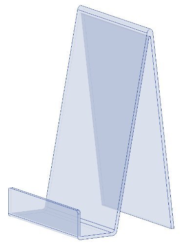 EPOSGEAR Large Plastic Acrylic Perspex Book Plate Retail Display Stand Holder - Perfect for Schools, Nurseries, Libraries etc (Clear)