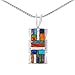 Turquoise Pendant Necklace in Sterling Silver 925 & Genuine Turquoise