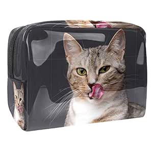 Amazon.com : Cute Cat Smacking Lips Tongue Out Zipper ...