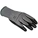 AmazonBasics Polyurethane Coated Work Gloves, Polyester Liner Fiber, Touch Screen, Grey, Size 8, M, 12-Pair