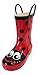 Girls Red Toddlers / Kids, Rain Boots Polka Dot, Little Ladybug Shoes (10)