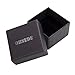 OBSEDE Stainless Steel Rings for Men Women Black Skull Head Rings with Purple CZ Stone 8