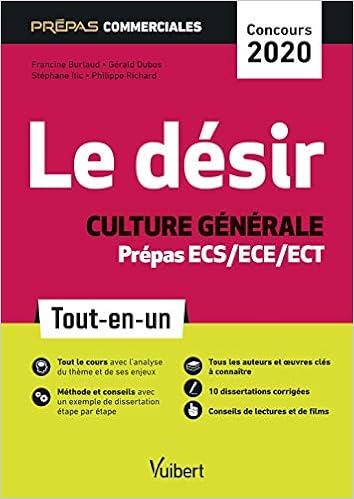 Amazon Fr Le Desir Culture Generale Prepas Commerciales Ecs Ece Ect Concours 2020 Tout En Un Burlaud Francine Dubos Gerald Livres