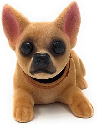 Noveltees Company Bobbing Head Dog, Bobble Head Chihuahua, Lying Down