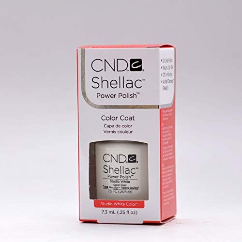 Hot New Color C N D Shellac UV LED Gel Nail Polish (Studio White)