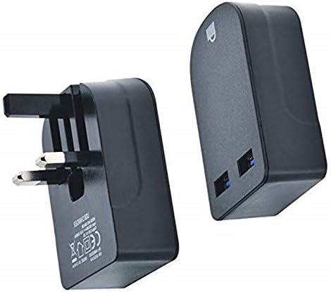 Foldable Charger 3A / 15W USB-A Ports Compact Travel Charger Compatible For iiPhone Samsung Tab HTC Windows Phone Tablet Nokia Motorola Sony Kindle One Plus etc (Black)