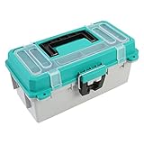 Sheffield 12671 13" Tackle Box, Teal & Gray Fishing