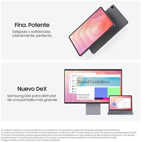 Galaxy Tab S11 Ultra 512GB WiFi, Tablet AI, Leve, Ferramentas de IA, Dex, 12GB de Memória, Bateria Duradoura, Garantia do Fabricante 3 Anos + 1 Extra, Cinzento (Versão Espanhola)