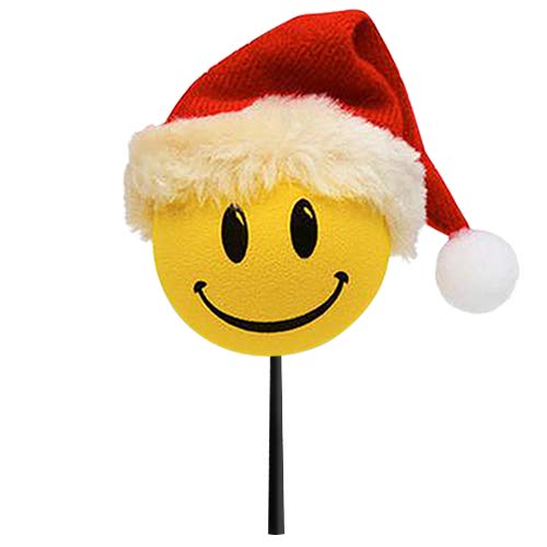 HappyBalls Happy Santa w Hat Car Antenna Topper/Antenna Ball/Mirror Dangler/Desktop Spring Stand