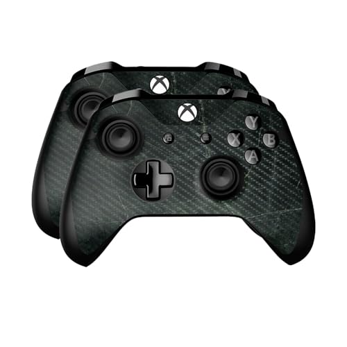 Carbon Fiber Skin Compatible with Microsoft Xbox One Controller (2 Pack) - Gree…