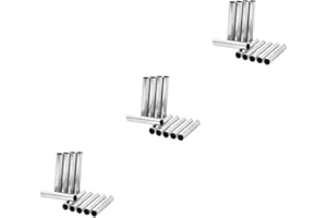 Healeved 30pcs Stainless Steel Tube for Machine Handle Bar Grips Back Stem Tube Accessories