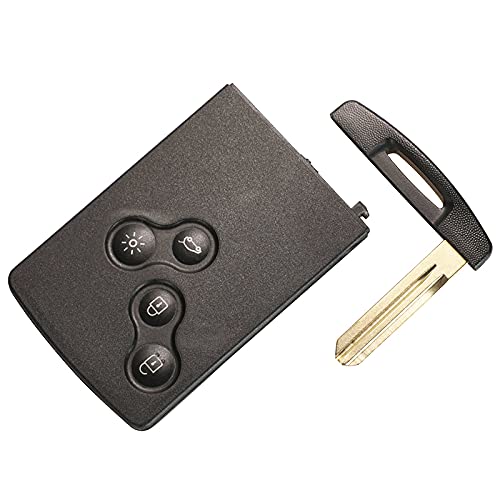 kuyuansu Renault Laguna Koleos Megane Fob 4 Button Key Shell Case with Small Blade