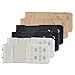 Bra Extender - Pistha 6 PCS Elastic Lingerie Extenders 2-Hooks 2 Rows Extension Strap in Three Different Colors (Black, White and Nude)