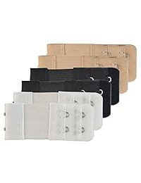 pistha elástico lencería extensores 2 ganchos 2 filas Extensión Correa en tres colores diferentes (Negro, Blanco y Nude) ¡