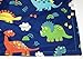 Eikei Home Dinosaurs Bedding Children Boys or Girls Fun Dinos Twin Full Toddler Colorful Duvet Cover and Sheet Set Bright Multicolored Green Blue Orange Yellow (Full)