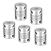RANIT 5Pcs 5mm to 6.35mm Aluminum Alloy Shaft Coupling Flexible Coupler Motor Connector Joint L25xD19 Silver
