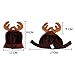 Jocestyle Holiday Antler Headband Pet Dog Cat Hat Puppy Christmas Holiday Cosplay Costume Coffee (Style A)