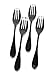 Knork Gloss Forks, Set of 4, Gloss Stainless Steel