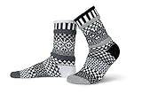 Solmate Socks - Mismatched Crew Socks; Made in USA; Midnight Large