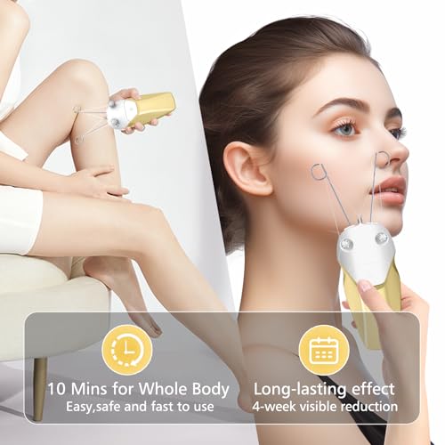 WAYCOM Facial Hair Remover Threading Hair Removal for Women Automatic Threader Machine Epilator for Fine Hairs on Face, Chin, Upper Lip, Arms Birthday Mother's Day Present