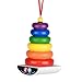 Department 56 Fisher Price Rock-A-Stack Ornament, 3.3-Inch