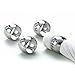 Elegance Hammered Steel Napkin Ring, Silver 4 Count (Pack of 1)