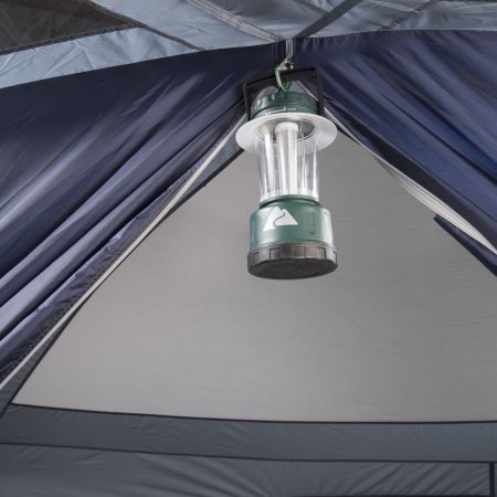 OZARK TRAIL 12-PERSON CABIN TENT WITH SCREEN PORCH,Sewn-in Room Divider,E-port,Organization and Media Pockets,Provides Plenty of Room for Large Family or Group Camp Outing